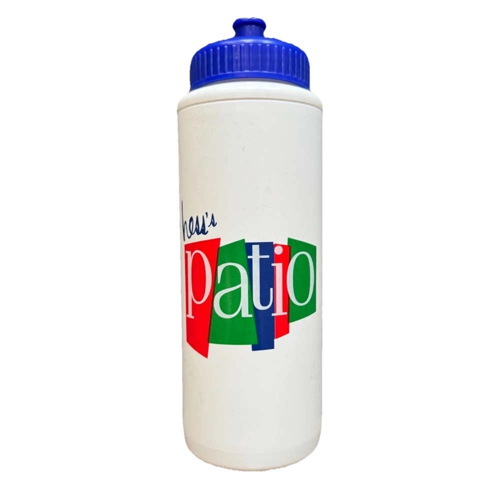 Vintage Department Store Hess’s Patio Water Bottle Allentown PA Plastic USA NOS